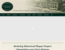 Tablet Screenshot of berkeleyplaques.org